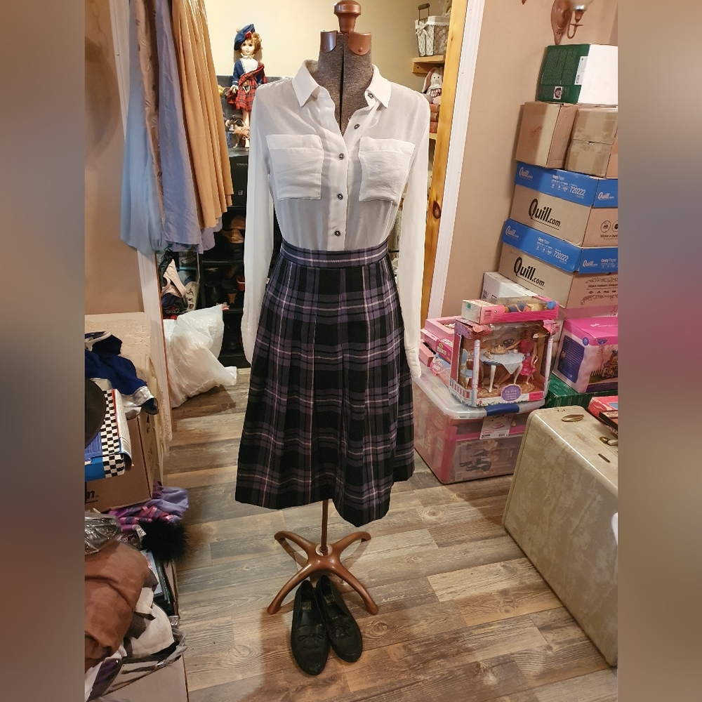 Vintage pleated skirt 50s 60s